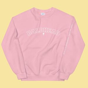 The Baldie Revolution Pink Crew Neck - Baldhead